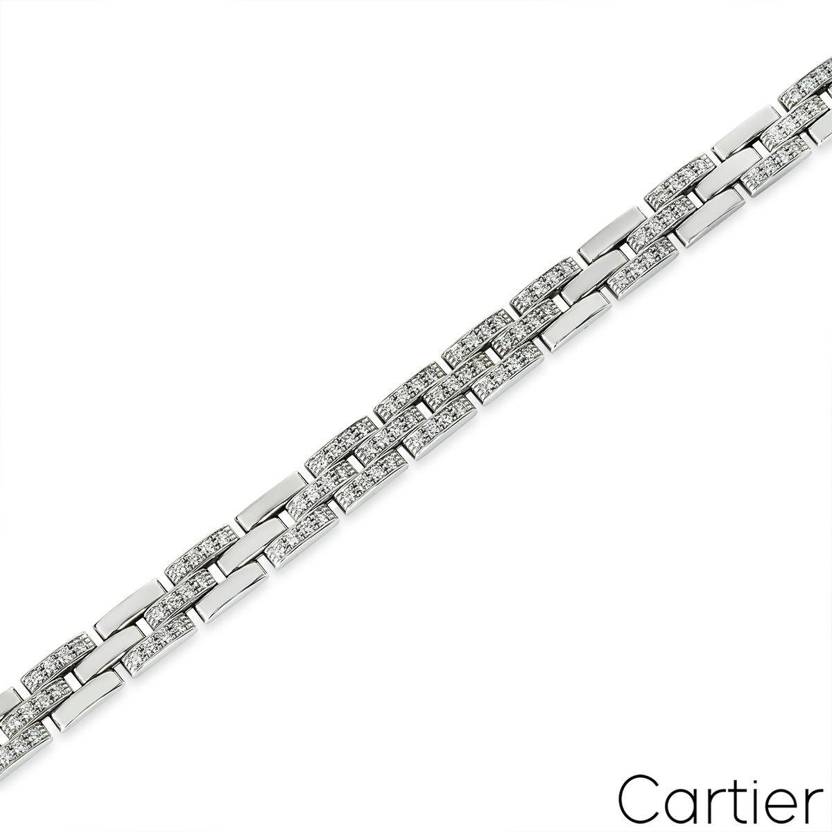 Cartier White Gold Diamond Maillon Panthere Bracelet N6025200 Cartier White Gold Diamond Maillon Panthere Bracelet N6025200